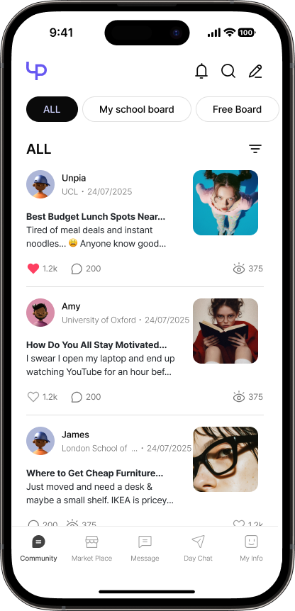 Community App Screen