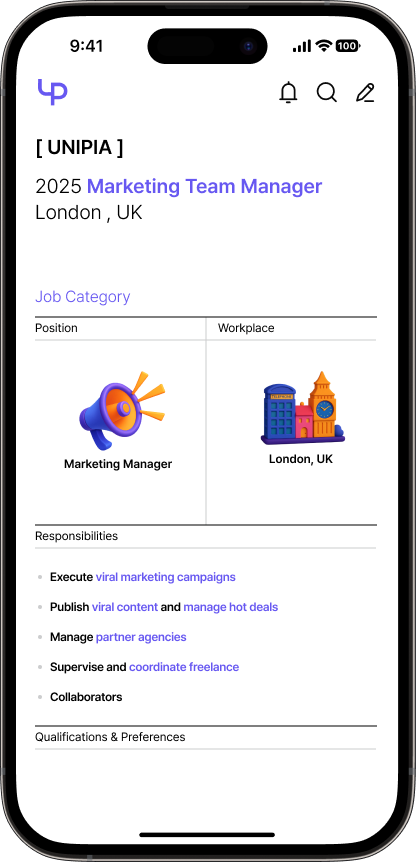 Employment App Screen